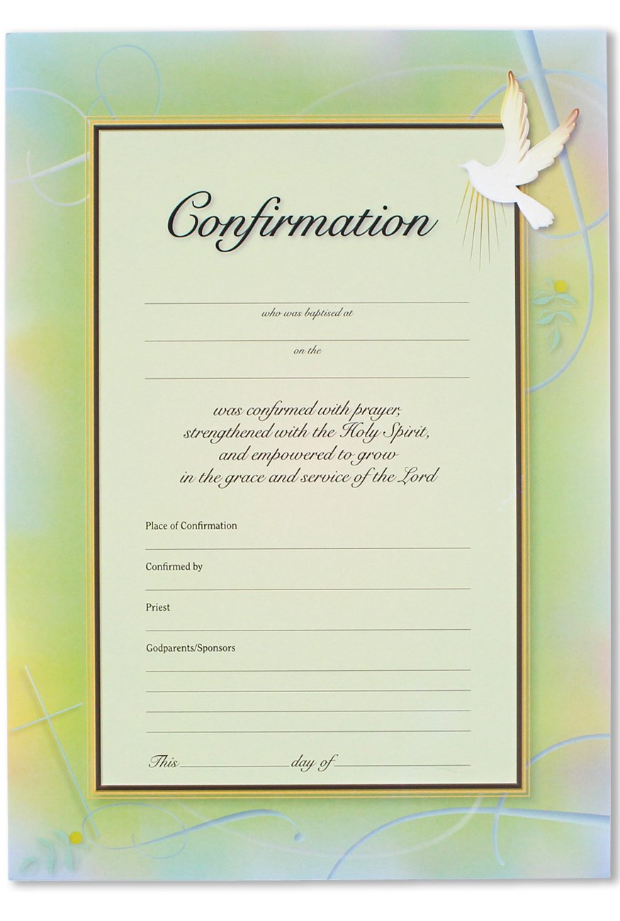 Confirmation Certificate Australian Christian Resources