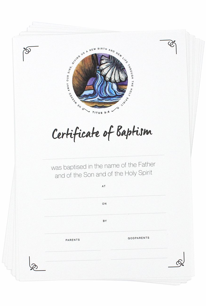 Certificate Baptism