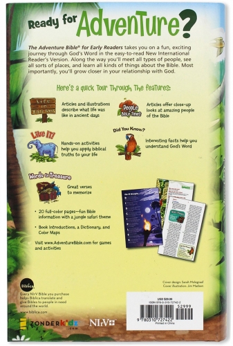 NIrV Adventure Bible book for early readers