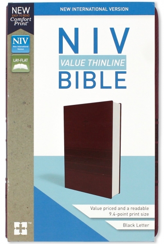 Bible NIV Value Thinline Burgundy