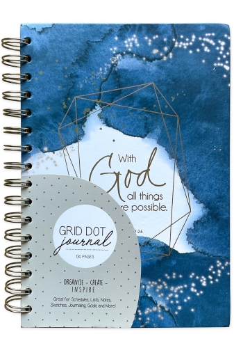 Journal Spiral Bound, With God All Things Are Possible