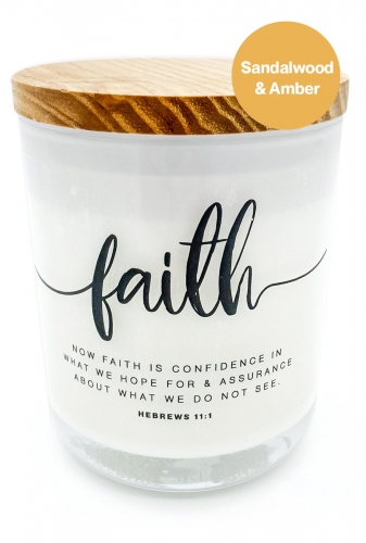 FAITH Candle, Large - Hebrews 11:1