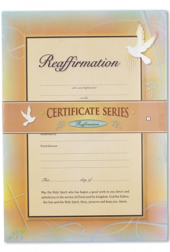 Reaffirmation Certificate
