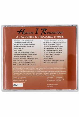 CD Hymns I Remember