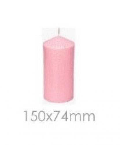 Advent Candle Pink  6" x 3"