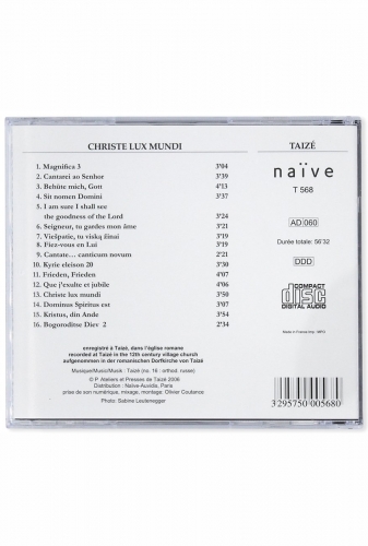 Christe Lux Mundi CD