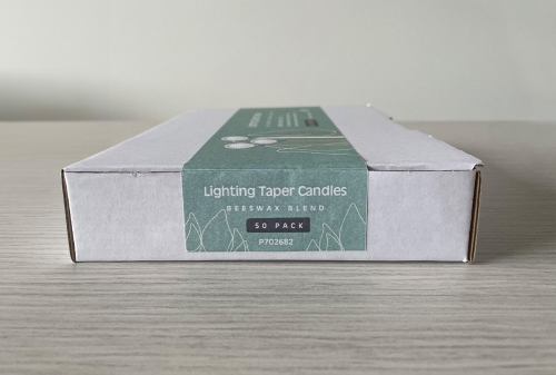 Lighting Taper Candles Beeswax Blend 20cm - Pk 50