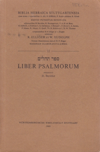 Liber Psalmorum (Used)